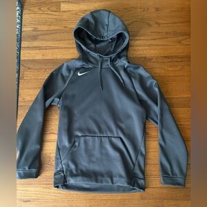 NWOT Nike Charcoal Hoodie with White Swoosh